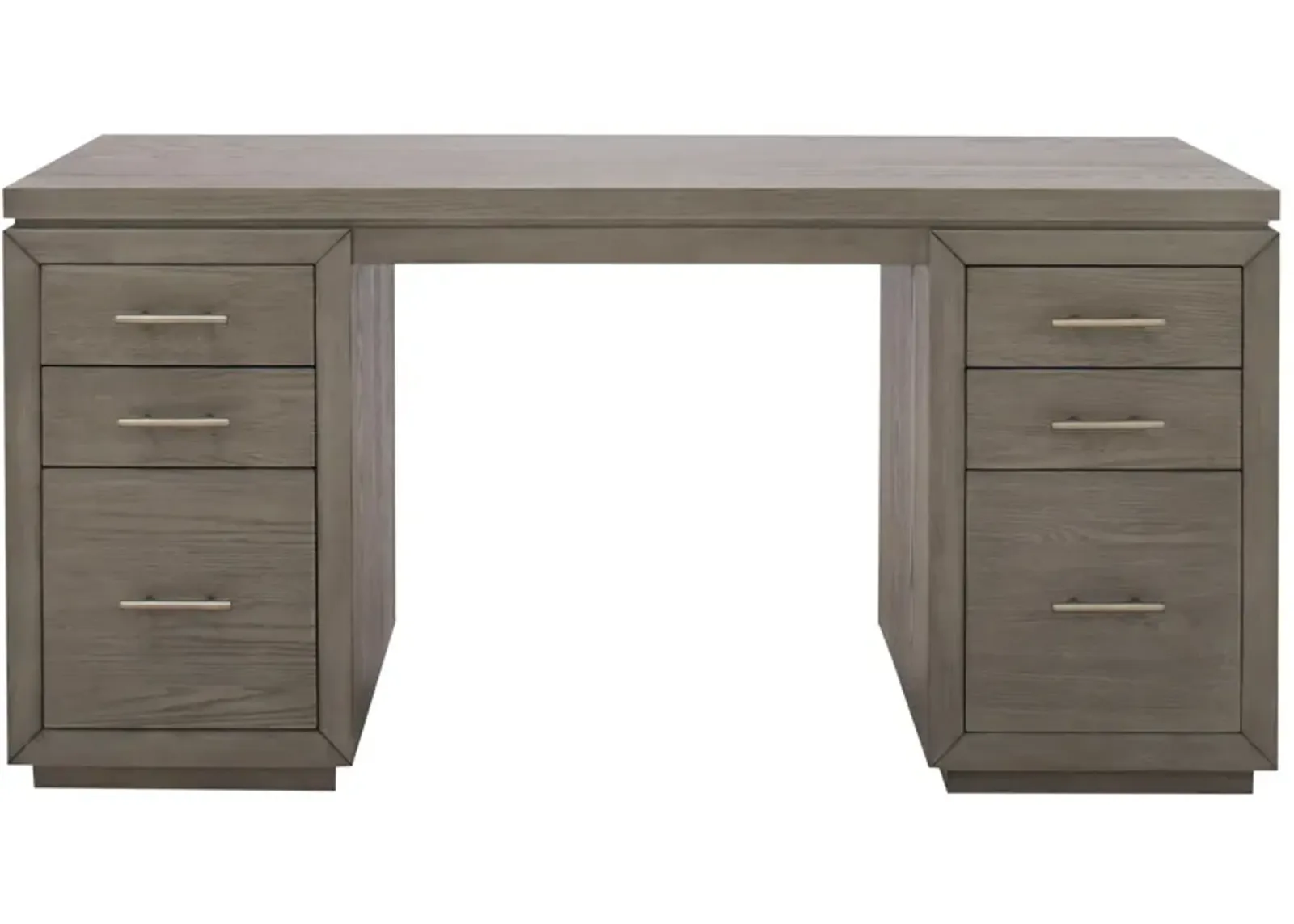 Winfield Executive Desk in Casual Taupe by Riverside Furniture