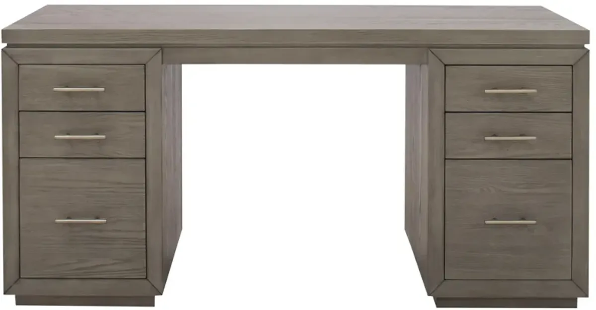 Winfield Executive Desk in Casual Taupe by Riverside Furniture