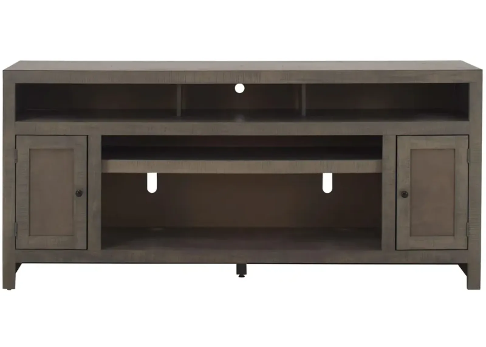 Warren 72" TV Console in Rain Gray by Golden Oak