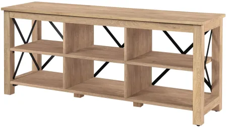 Sawyer 58" TV Stand in White Oak by Hudson & Canal