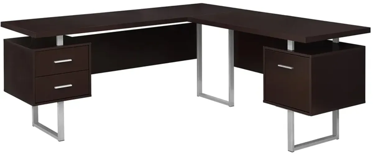 Jojo 70" Computer Desk in ESPRESSO by Monarch Specialties