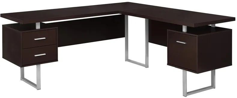 Jojo 70" Computer Desk in ESPRESSO by Monarch Specialties