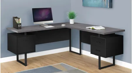 Jojo 70" Computer Desk in BLACK by Monarch Specialties