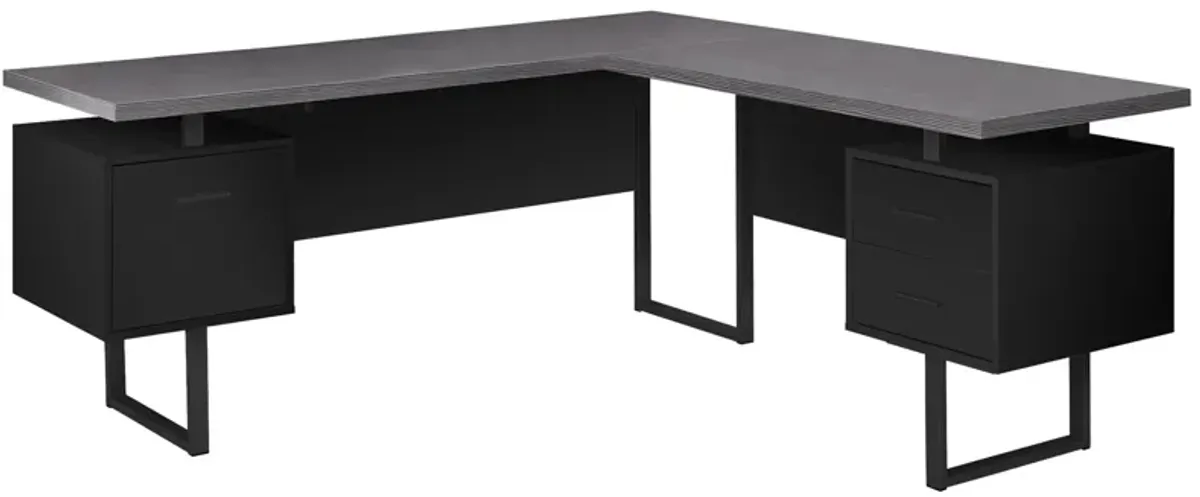 Jojo 70" Computer Desk in BLACK by Monarch Specialties