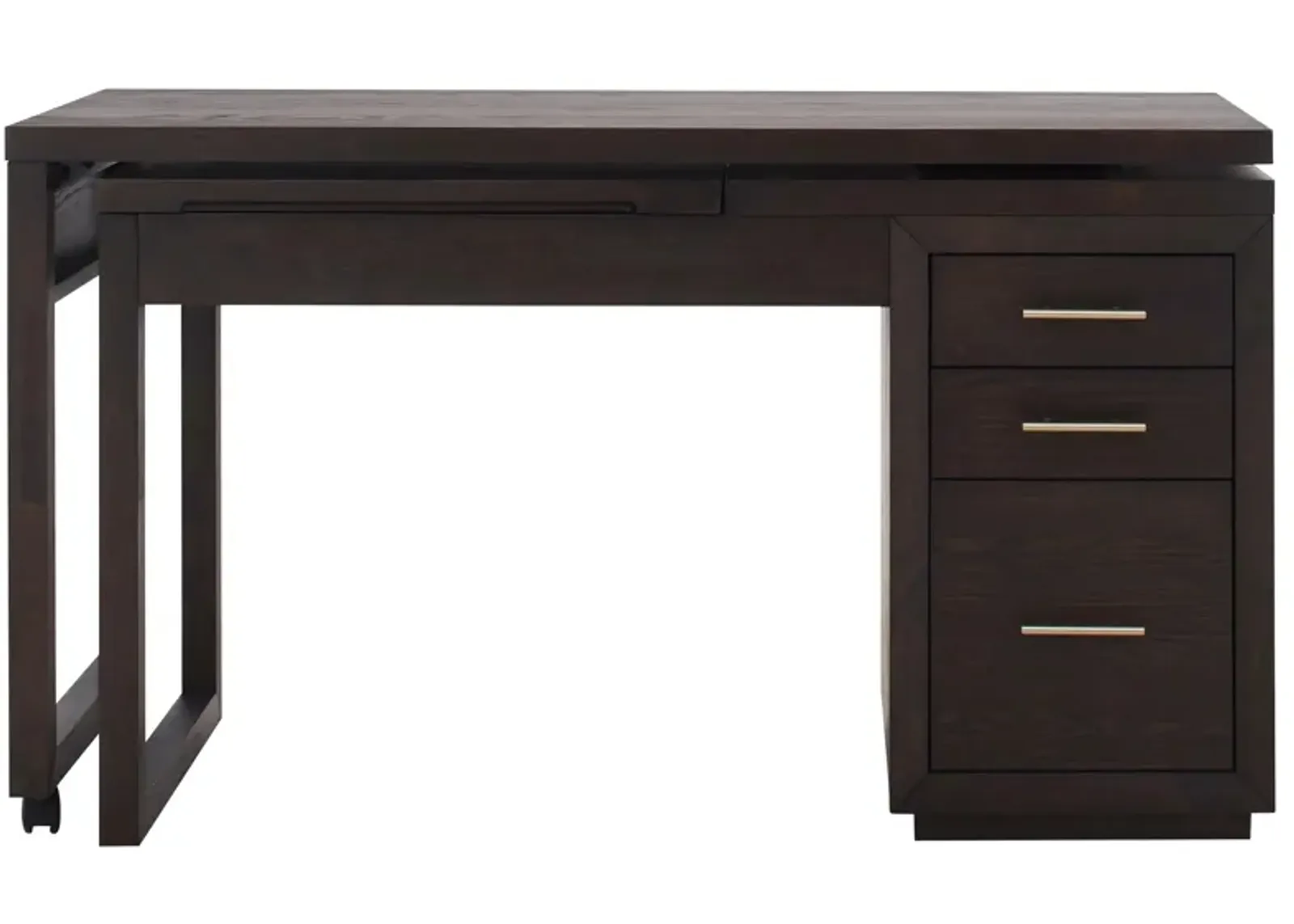 Winfield Swivel Lift-Top L-Desk in Umber by Riverside Furniture