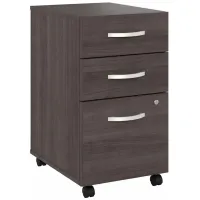 Steinbeck 3 Drawer Mobile File Cabinet in Storm Gray by Bush Industries