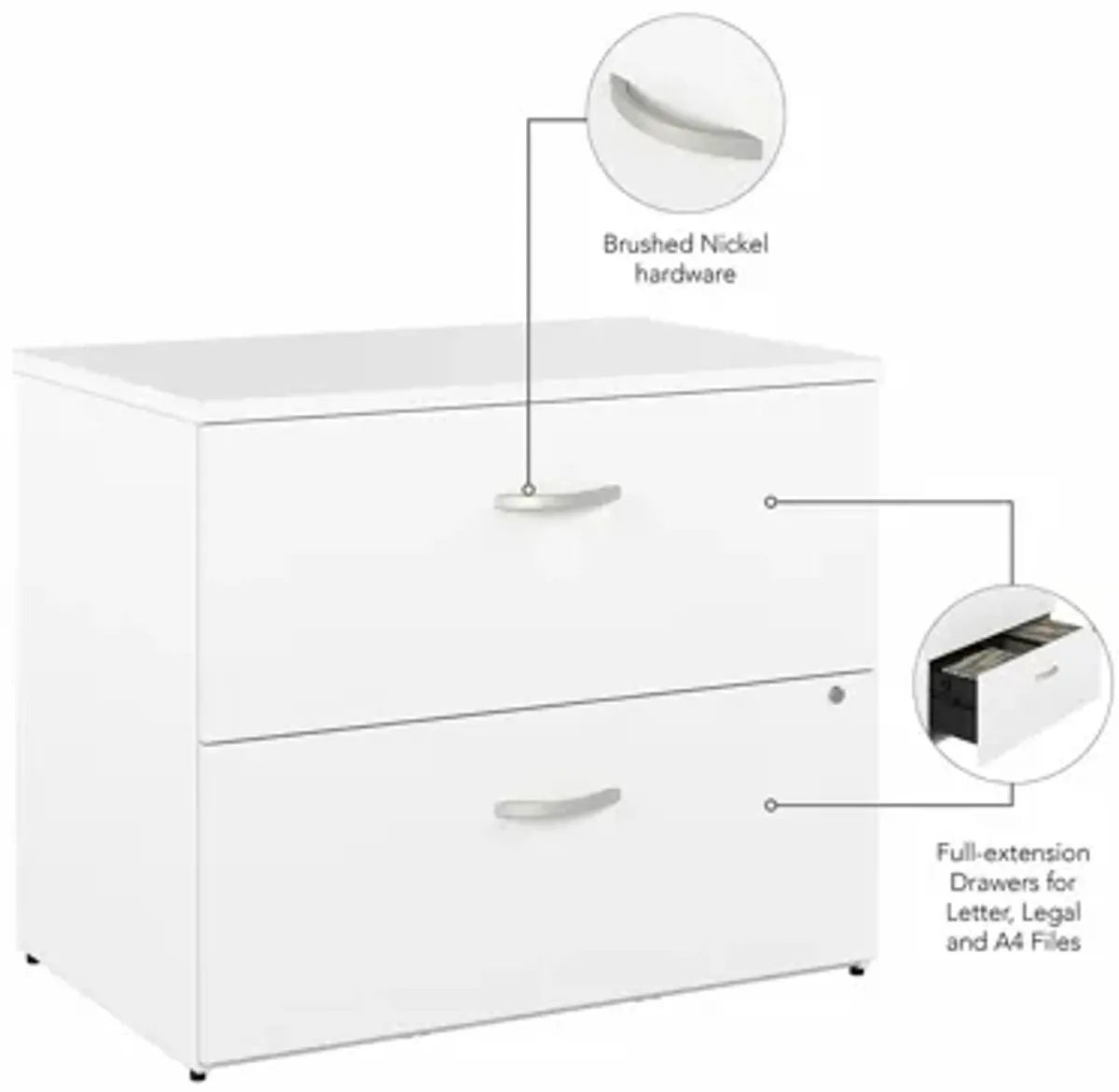 Steinbeck 2 Drawer Lateral File Cabinet
