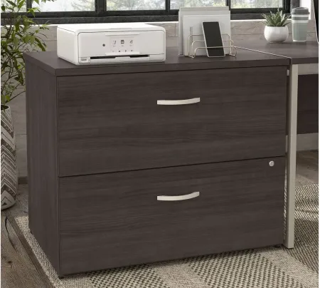 Steinbeck 2 Drawer Lateral File Cabinet in Storm Gray by Bush Industries