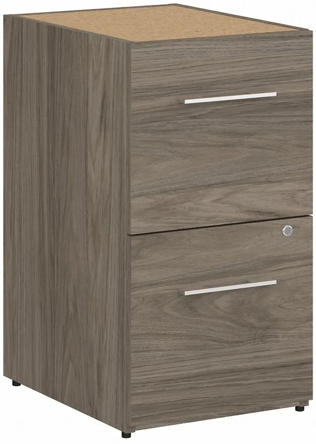 Office 500 16W 2 Drawer File Cabinet in Modern Hickory by Bush Industries