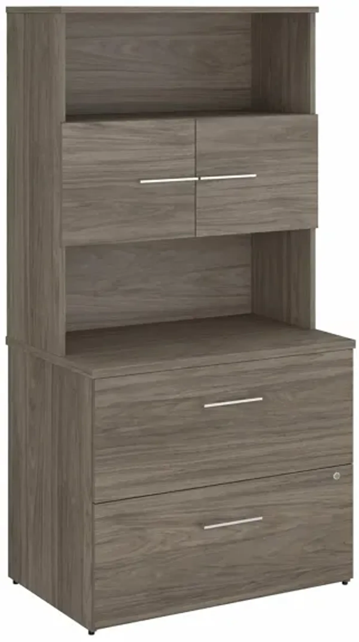 Office 500 36W 2 Drawer File Cabinet & Hutch