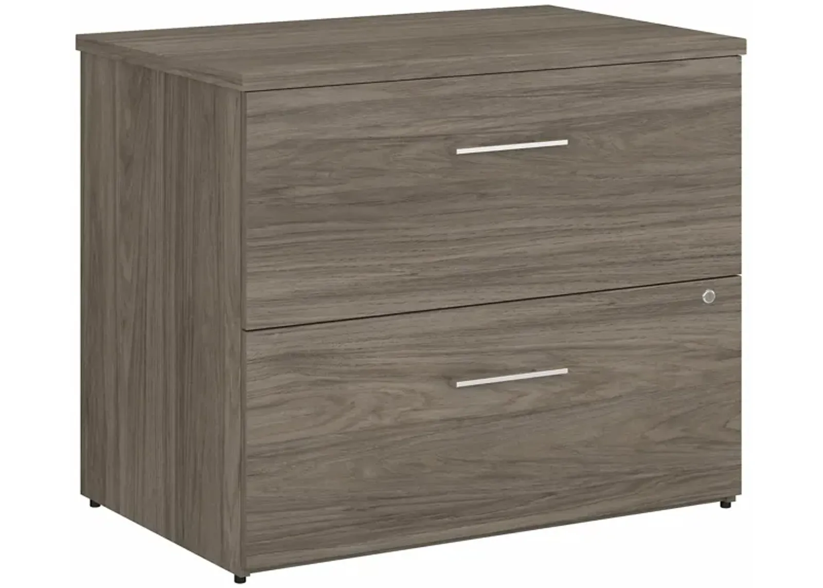 Office 500 36W 2 Drawer Lateral File Cabinet in Modern Hickory by Bush Industries