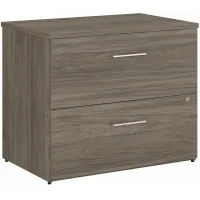 Office 500 36W 2 Drawer Lateral File Cabinet in Modern Hickory by Bush Industries
