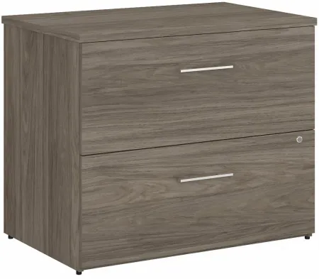 Office 500 36W 2 Drawer Lateral File Cabinet in Modern Hickory by Bush Industries