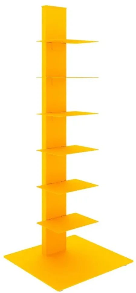 Sapiens 38" Bookcase Tower in Yellow by EuroStyle