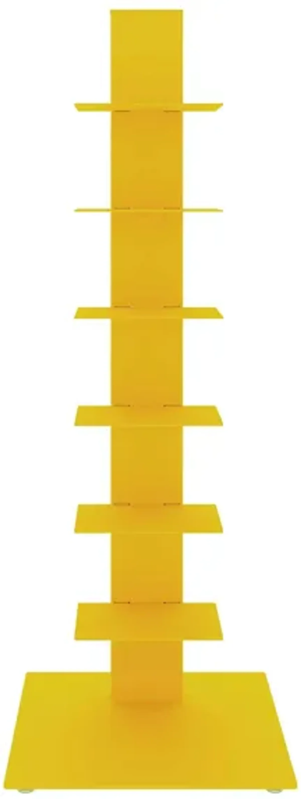 Sapiens 38" Bookcase Tower in Yellow by EuroStyle