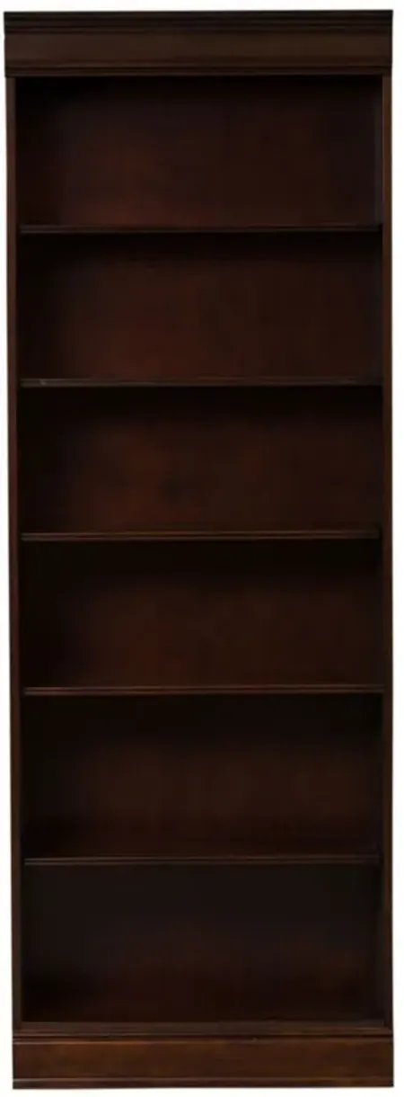 Brayton Manor 84" Bookcase in Dark Brown by Liberty Furniture