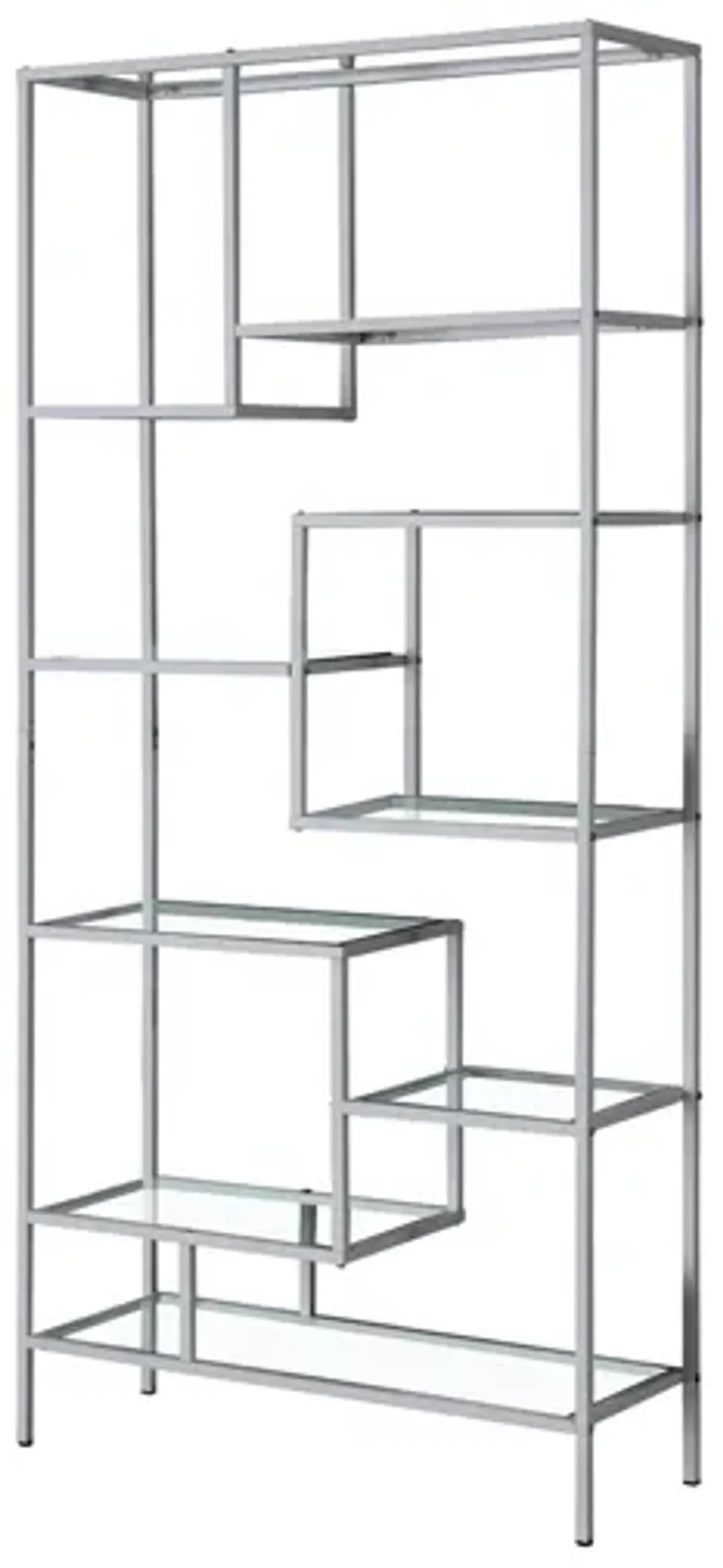 Estella Bookcase in Silver by Monarch Specialties