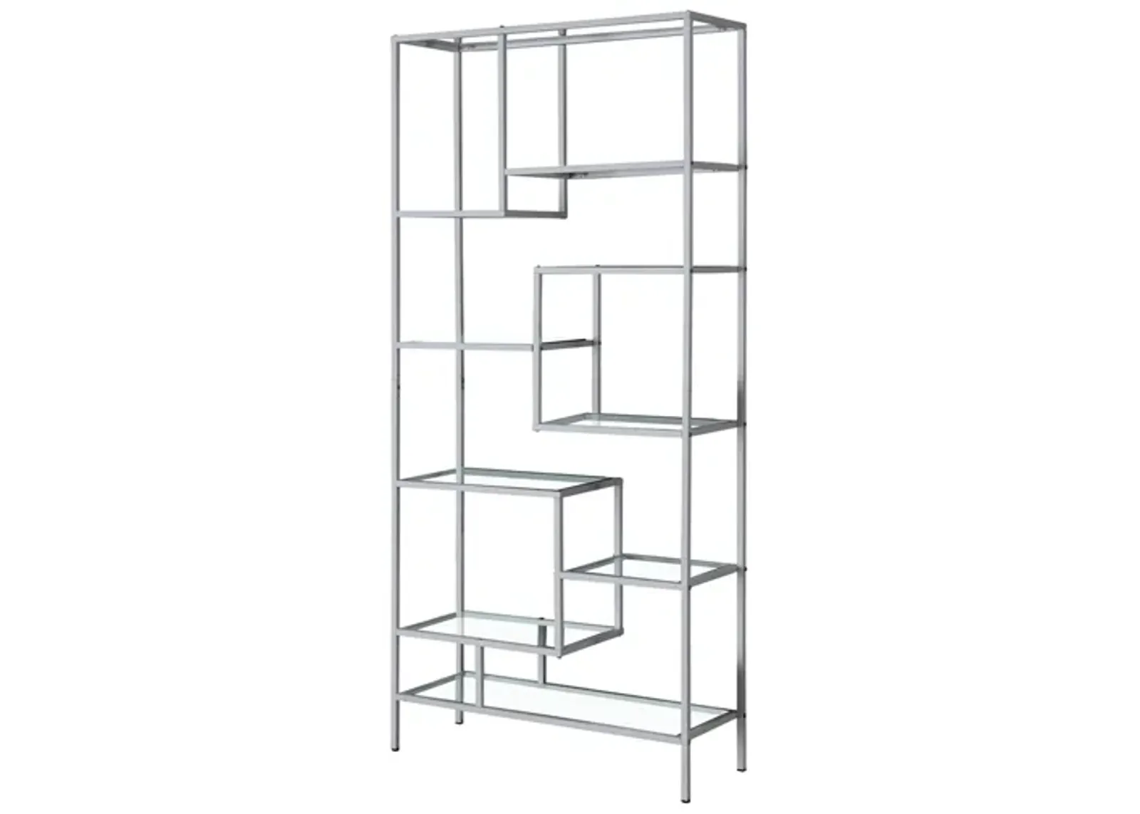 Estella Bookcase in Silver by Monarch Specialties