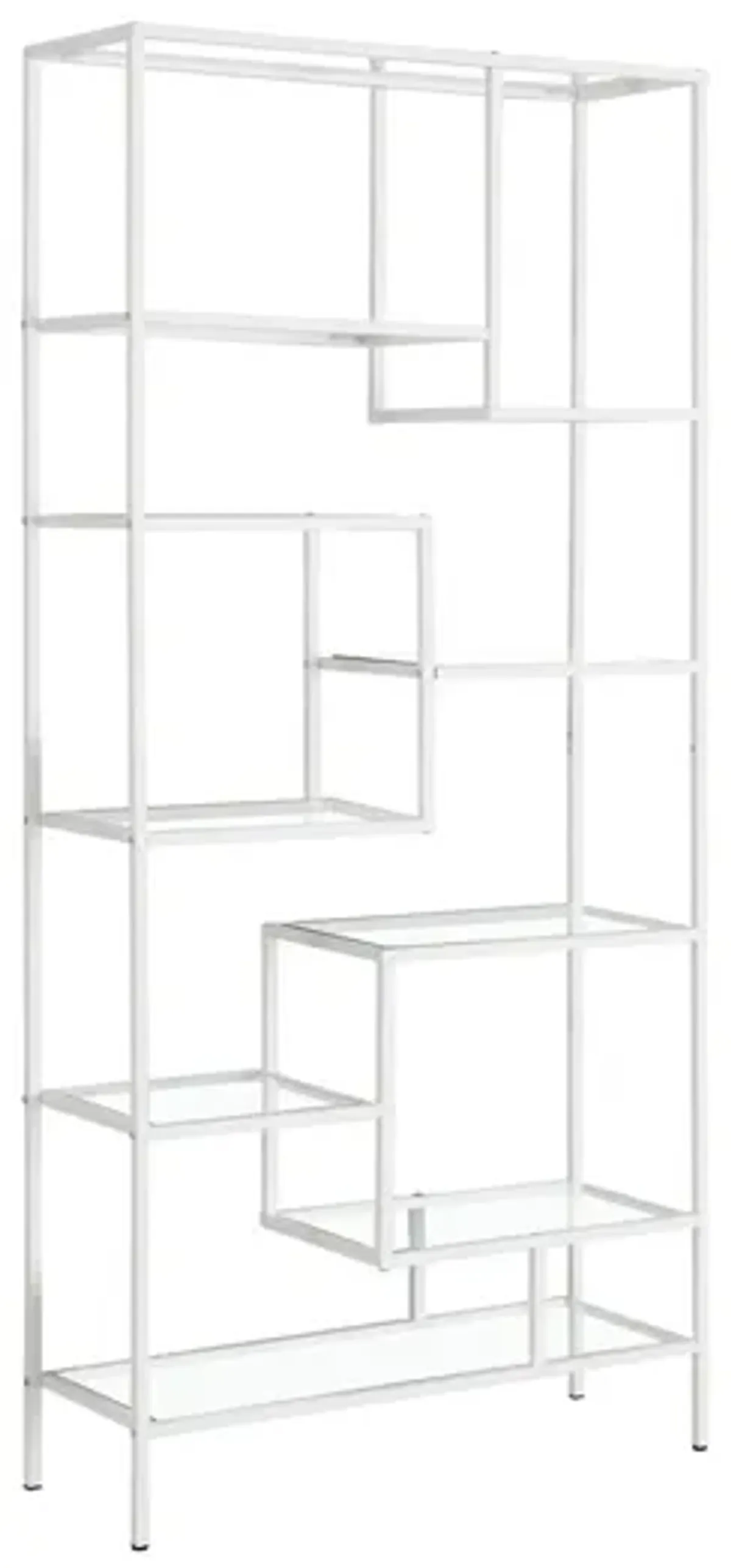 Estella Bookcase in White by Monarch Specialties