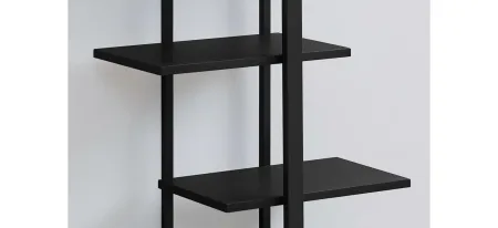 Livia Metal Bookcase in Black by Monarch Specialties