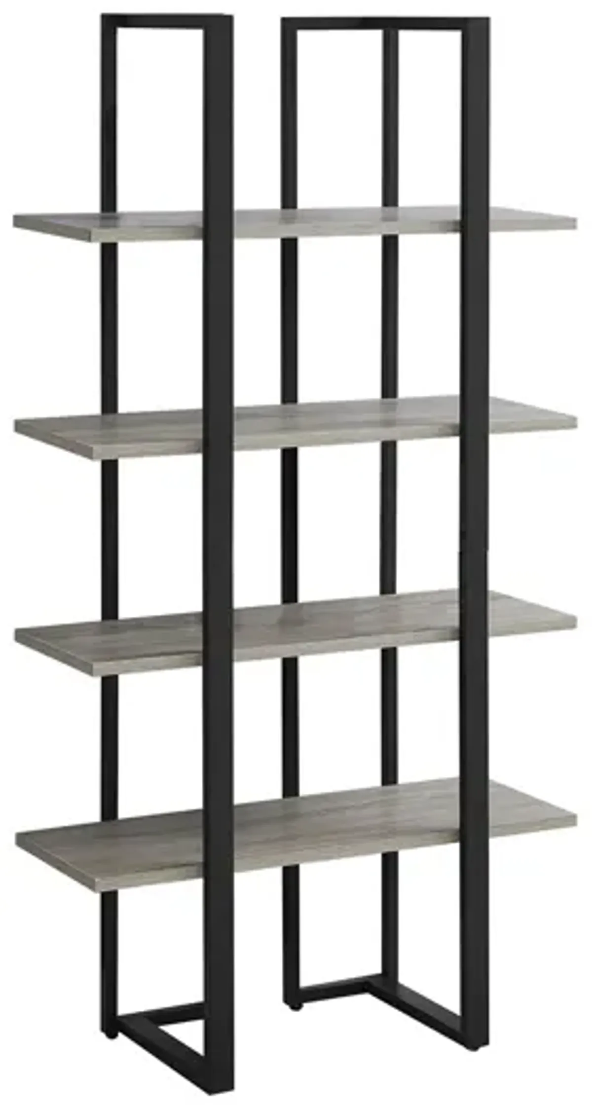 Mabel Metal Bookcase in Dark Taupe by Monarch Specialties