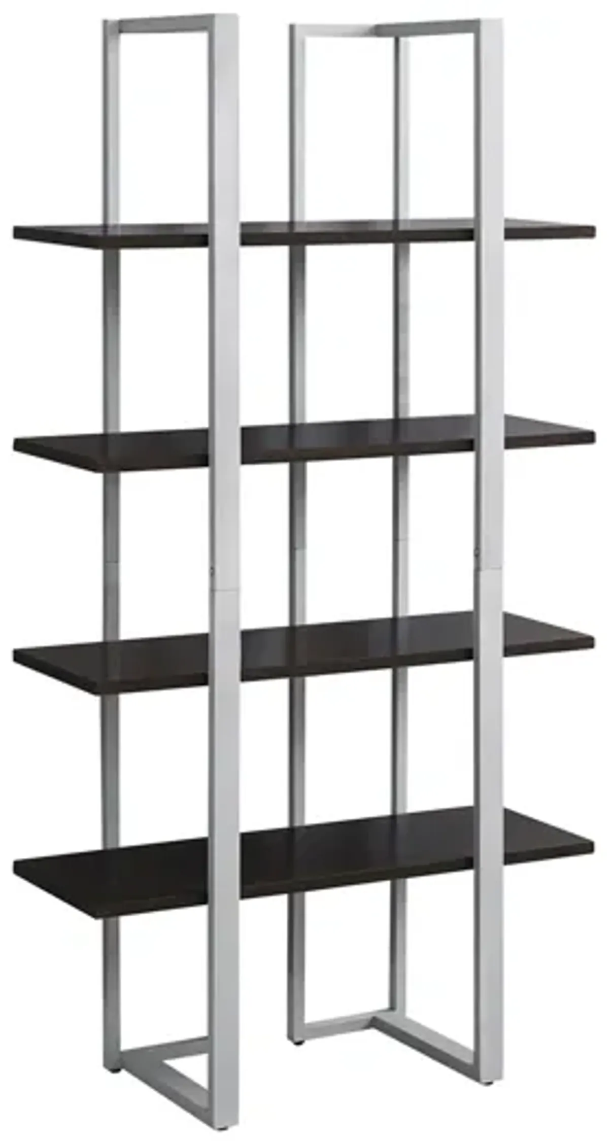 Mabel Metal Bookcase in Espresso by Monarch Specialties