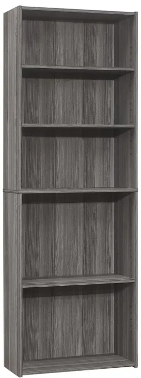 Onyx Bookcase in Grey by Monarch Specialties