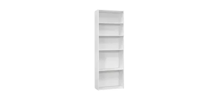 Onyx Bookcase in White by Monarch Specialties