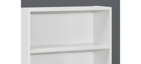 Neil Bookcase in White by Monarch Specialties