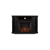 Oldham Convertible Media Fireplace in Black by SEI Furniture