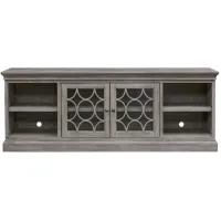 Felicity Rustic 80" Two Door TV Console in Subtle gray finish by Martin Furniture