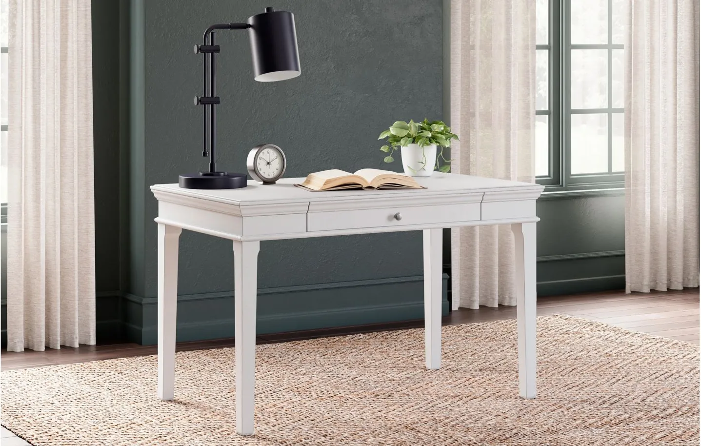 Kanwyn Desk in White by Ashley Express