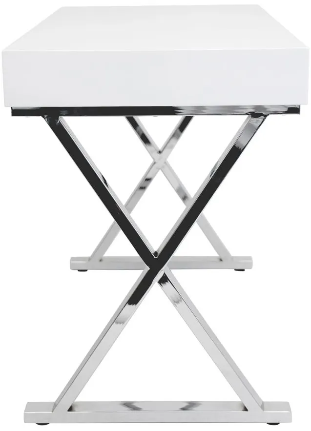 Luster Writing Desk in White by Lumisource