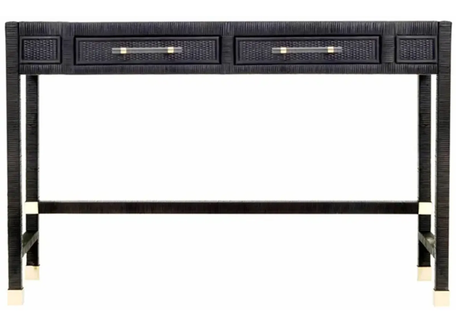 Amara Rattan Desk in Charcoal by Tov Furniture