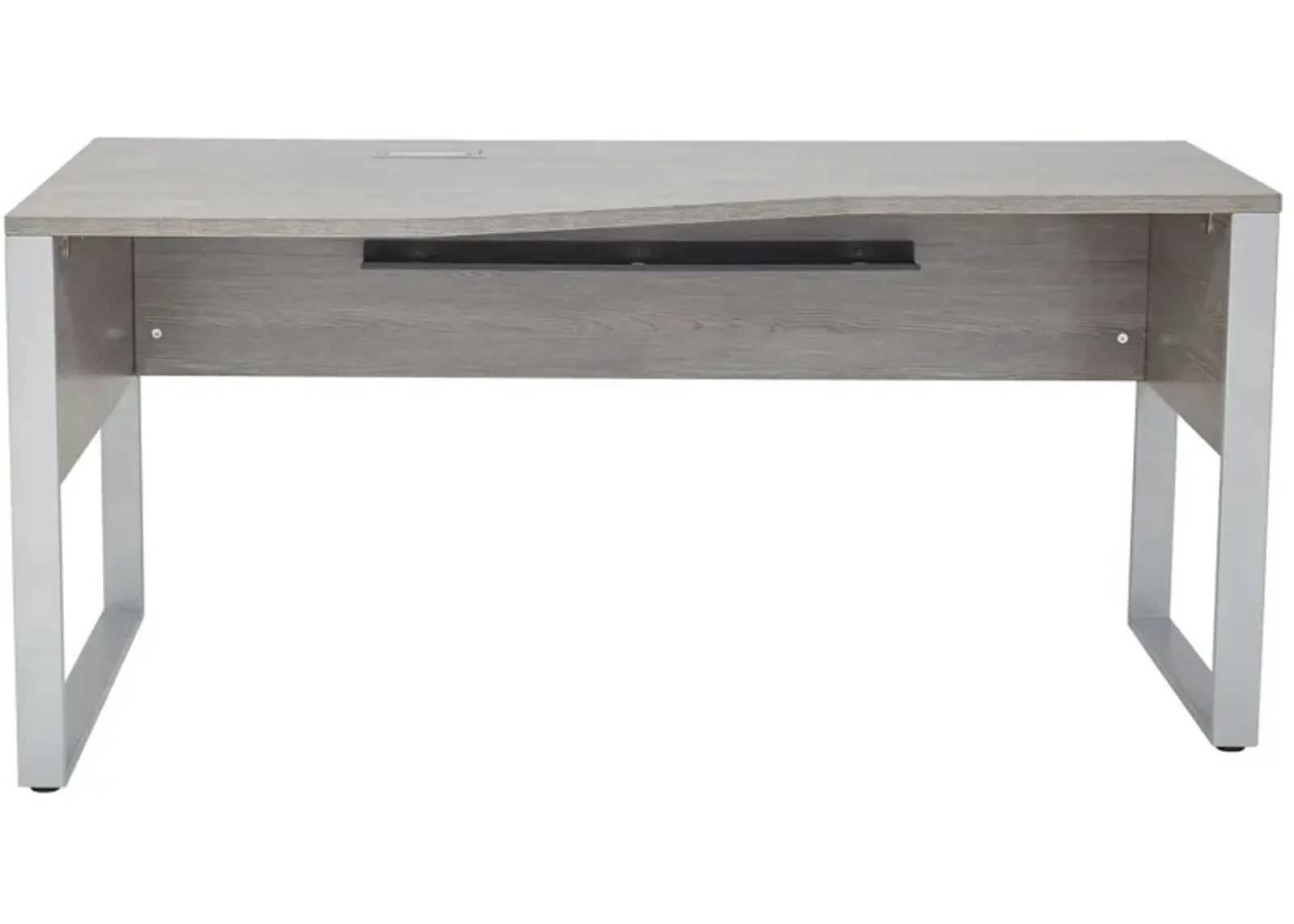 Kalmar Angular Desk in Grey by Unique Furniture