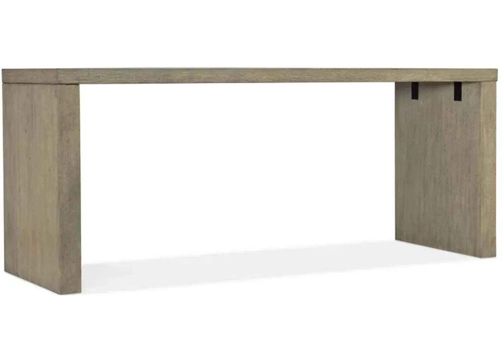 Linville Falls 72" Office Desk in Mink: A soft smoked gray finish by Hooker Furniture