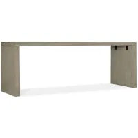 Linville Falls 84" Office Desk in Mink: A soft smoked gray finish by Hooker Furniture