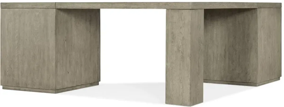 Linville Falls Corner Desk w/ Two Files