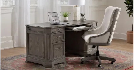 Crystal Falls Exective Desk in Pavestone by Riverside Furniture