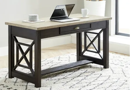 Heatherbrook Lift Top Writing Desk in Charcoal & Ash Finish w/ Wire Brushing by Liberty Furniture
