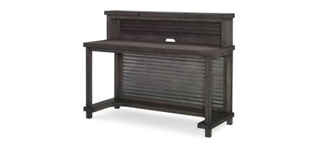 Bunkhouse Activity Desk W/ Gallery and Chair Set in Aged Barnwood by Legacy Classic Furniture