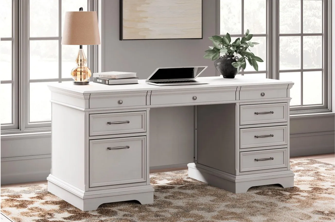 Kanwyn Desk in White by Ashley Express