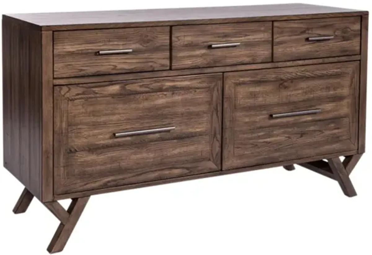 Houghton 2-pc. Desk Set in Weathered Chestnut Finish by Liberty Furniture