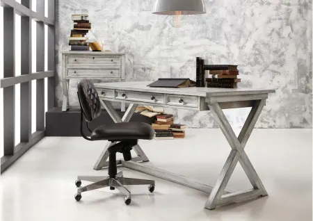 Melange Dixon Writing Desk in Gray by Hooker Furniture