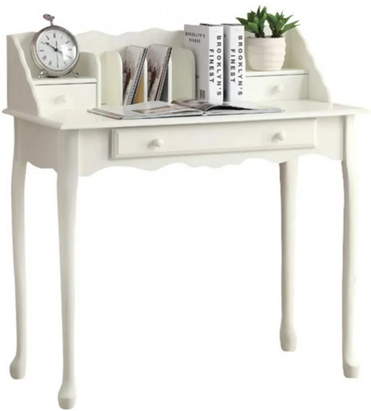 Kresser Secretary Desk in White by Monarch Specialties