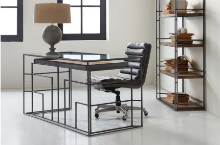 Wyatt Executive Swivel Tilt Chair in Gray by Hooker Furniture