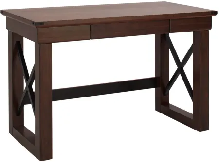 Bricen Writing Desk in Brown by Elements International Group