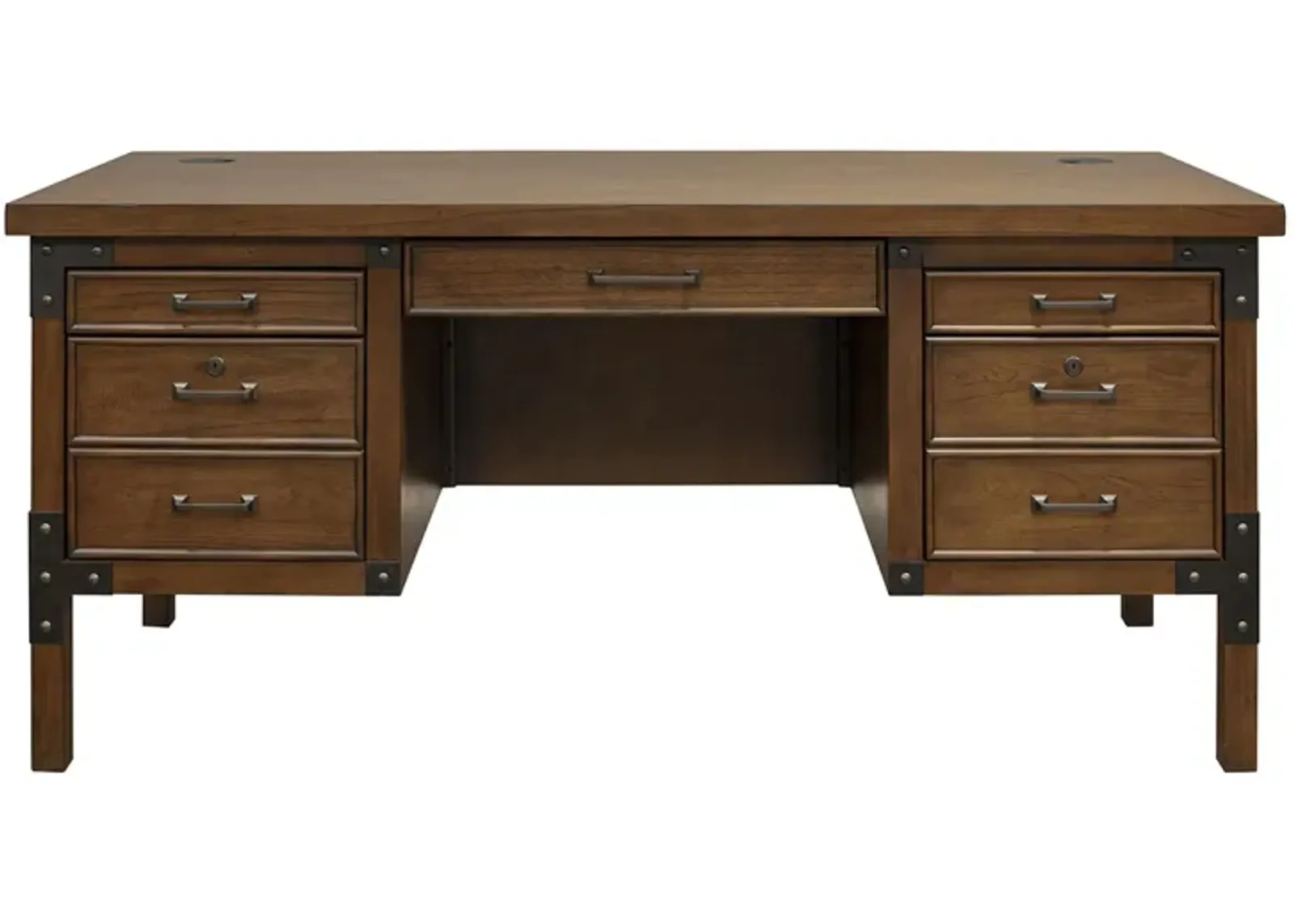 Addison Writing Desk in Dry Auburn Brown by Martin Furniture