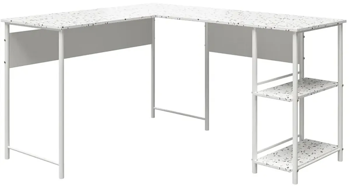 Ameriwood Home Berkeley L Desk in Terrazzo by DOREL HOME FURNISHINGS