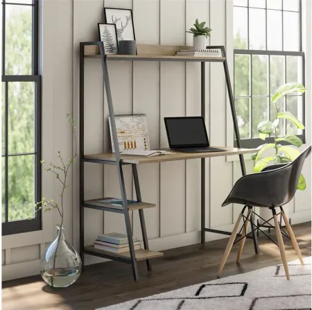 Novogratz Bushwick Ladder Desk in Natural by DOREL HOME FURNISHINGS